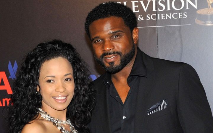 Picture of Karinne Steffans and her former husband Darius McCrary